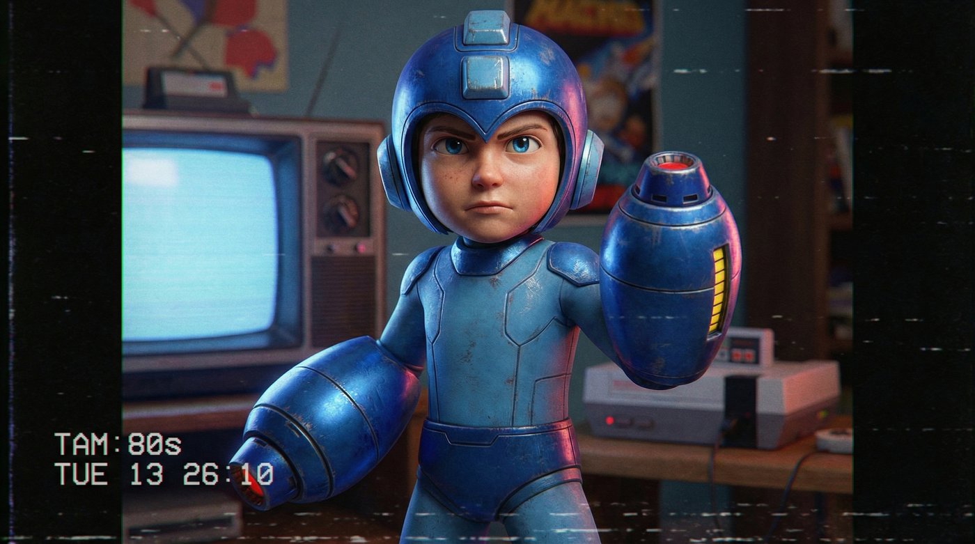 Early concept frame for Robo Jr. character